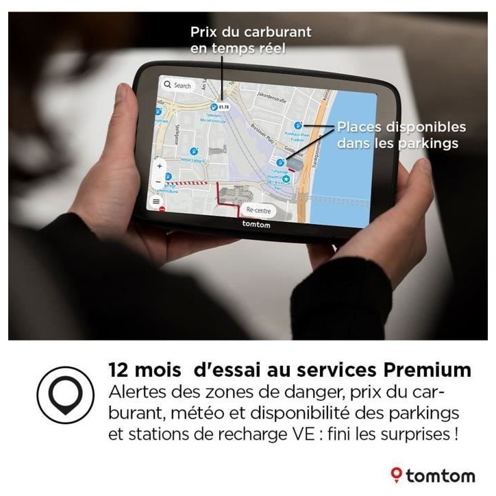 TomTom - GO Navigator 7 - GPS Voiture - 7 pouces - TomTom Traffic - Fixation Magnétique - Carte Europe