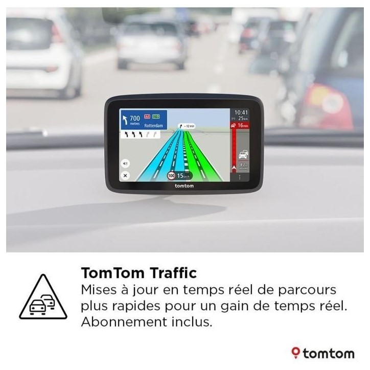 TomTom - GO Classic 6 2eme Génération - GPS Voiture - 6 pouces - TomTom Traffic - Guidage sur changement de voie - Carte Europ