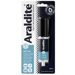 Colle époxy bi-composant - ARALDITE - 24 ml - Spécial métaux - Haut
