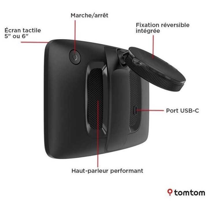 TomTom - GO Classic 5 2eme Génération - GPS Voiture - 5 pouces - TomTom Traffic - Guidage sur changement de voie - Carte Europ TomTom - GO Classic 5 2eme Génération - GPS Voiture - 5 pouces - TomTom Traffic - Guidage sur changement de voie - Carte Europ