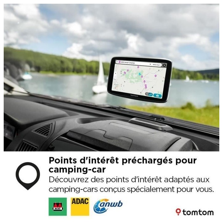 GPS - TOMTOM - GO Camper Tour - Seconde génération - Pour camping - car et caravane - Ecran 6 GPS - TOMTOM - GO Camper Tour - Seconde génération - Pour camping - car et caravane - Ecran 6