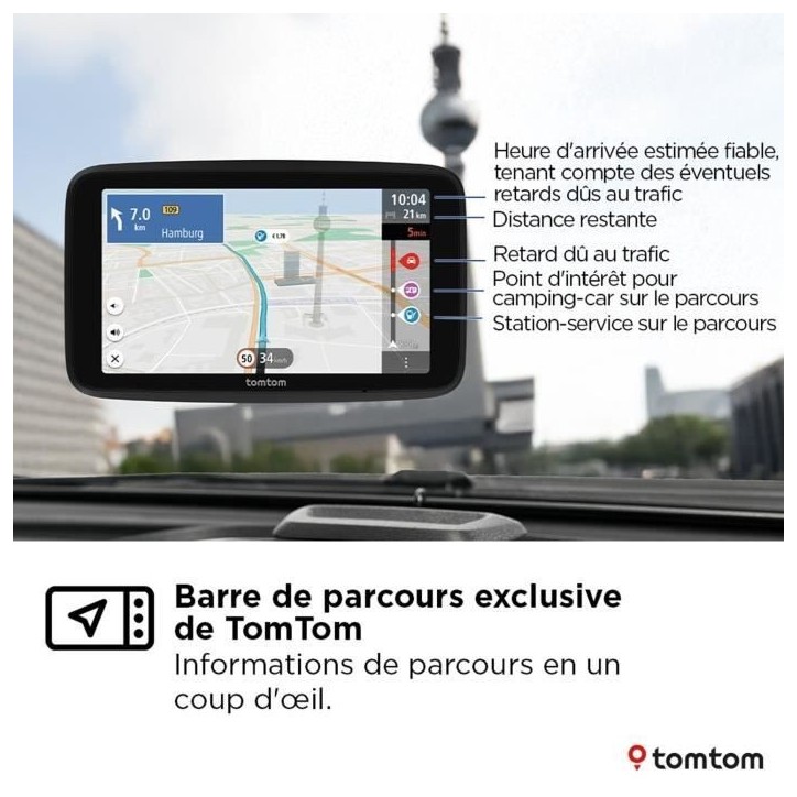 GPS - TOMTOM - GO Camper Tour - Seconde génération - Pour camping - car et caravane - Ecran 6 GPS - TOMTOM - GO Camper Tour - Seconde génération - Pour camping - car et caravane - Ecran 6