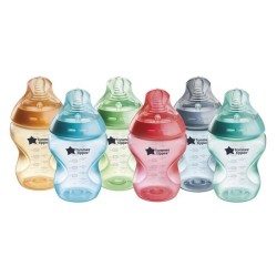 Tommee Tippee Biberon Anti-colique Natural Start - Colorée - 260ml -