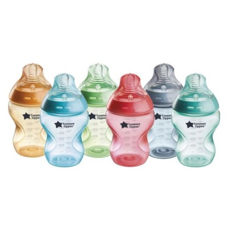 Tommee Tippee Biberon Anti-colique Natural Start - Colorée - 260ml -