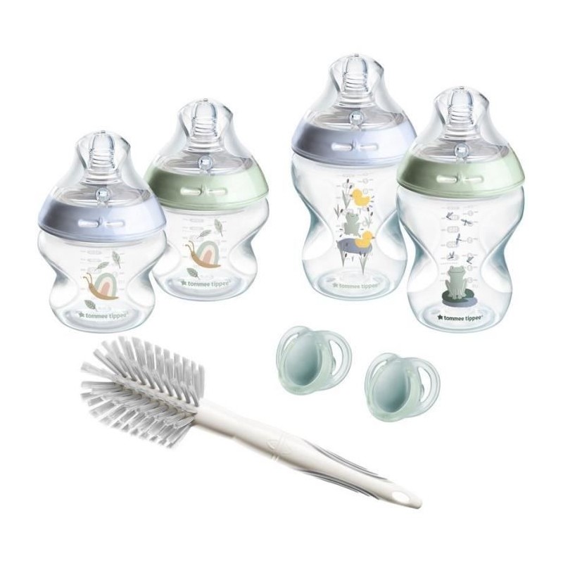 Tommee Tippee Biberon Kit Naissance Nouveau-Né Natural Start, Tétine Tommee Tippee Biberon Kit Naissance Nouveau-Né Natural Start, Tétine
