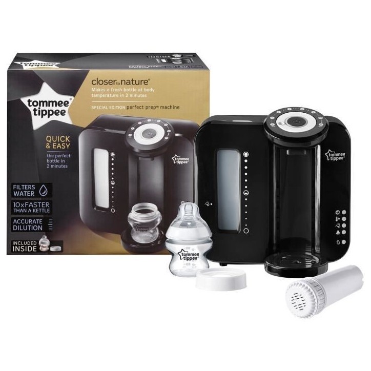 TOMMEE TIPPEE Perfect Préparateur Chauffe Biberons, Perfect Prep, Noir TOMMEE TIPPEE Perfect Préparateur Chauffe Biberons, Perfect Prep, Noir