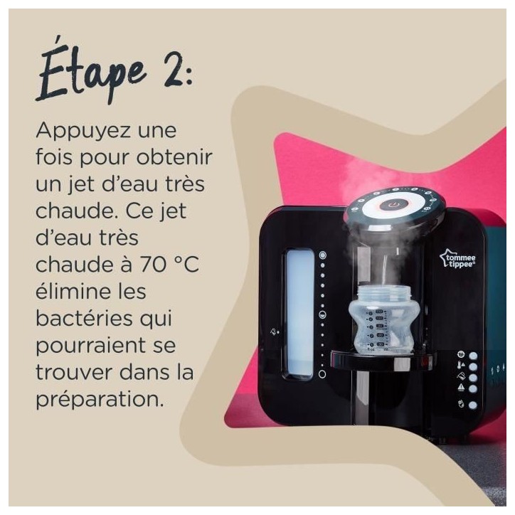 TOMMEE TIPPEE Perfect Préparateur Chauffe Biberons, Perfect Prep, Noir TOMMEE TIPPEE Perfect Préparateur Chauffe Biberons, Perfect Prep, Noir