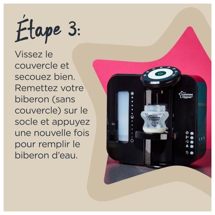 TOMMEE TIPPEE Perfect Préparateur Chauffe Biberons, Perfect Prep, Noir TOMMEE TIPPEE Perfect Préparateur Chauffe Biberons, Perfect Prep, Noir
