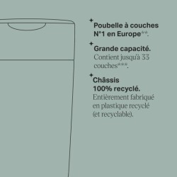 Tommee Tippee Poubelle a Couches Twist & Click Protection Anti-Odeurs,