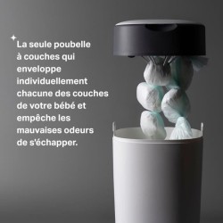 Tommee Tippee Poubelle a Couches Twist & Click Protection Anti-Odeurs,