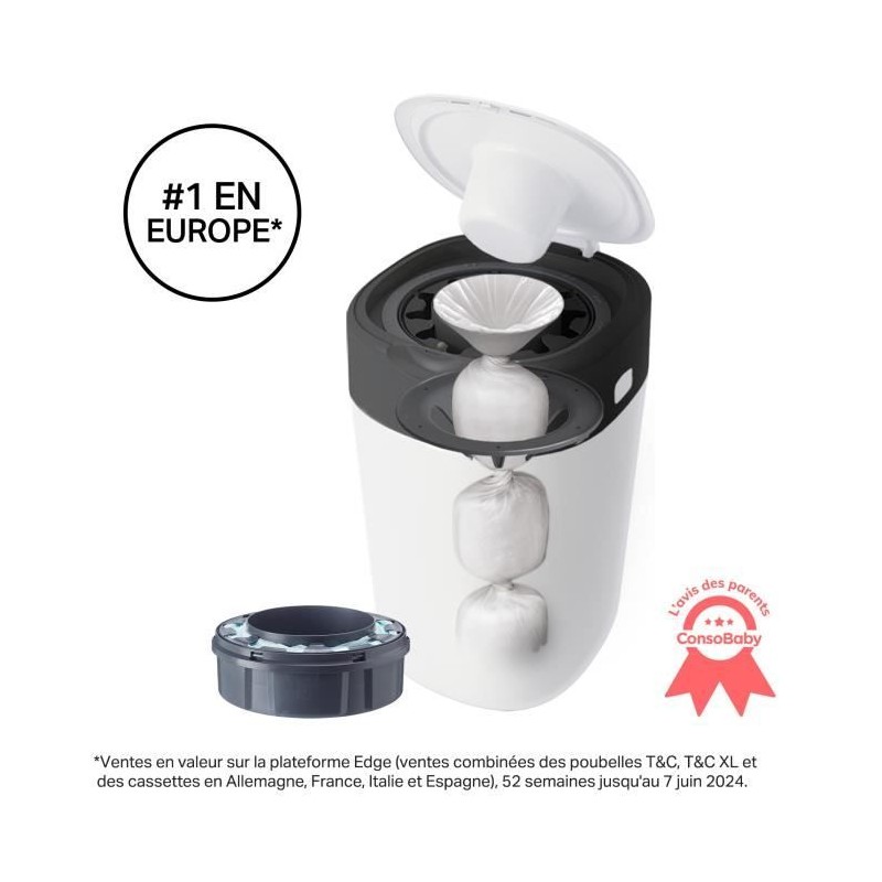 Tommee Tippee - Poubelles a couches - Twist & Click - Anti-Odeurs Anti Tommee Tippee - Poubelles a couches - Twist & Click - Anti-Odeurs Anti