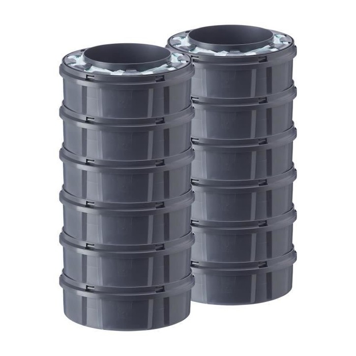 TOMMEE TIPPEE - Recharges pour poubelles a couches - Twist & Click - Film multicouche antibactérien - Pack de 12 TOMMEE TIPPEE - Recharges pour poubelles a couches - Twist & Click - Film multicouche antibactérien - Pack de 12