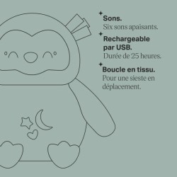 Mini Peluche - TOMMEE TIPPEE - Ollie La Chouette - Aide au sommeil nom
