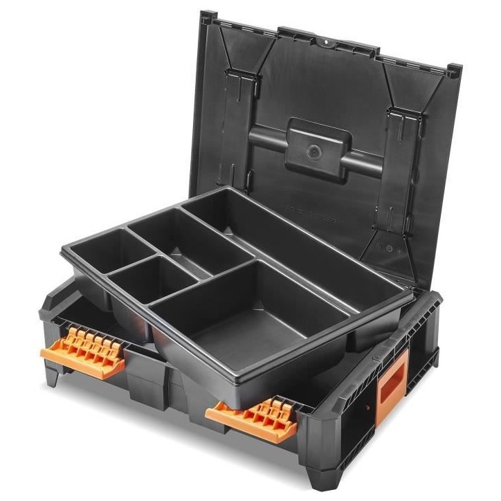 Insert compartimenté - TOOD - 5 cases fixes - Pour coffret professionnel - Emboîtable - 40x30x7 cm Insert compartimenté - TOOD - 5 cases fixes - Pour coffret professionnel - Emboîtable - 40x30x7 cm
