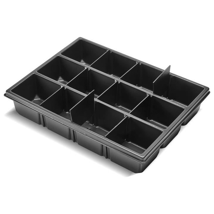 Insert modulable - TOOD - 3 a 12 compartiments - Pour coffret professionnel - Emboîtable - 40x30x7 cm Insert modulable - TOOD - 3 a 12 compartiments - Pour coffret professionnel - Emboîtable - 40x30x7 cm