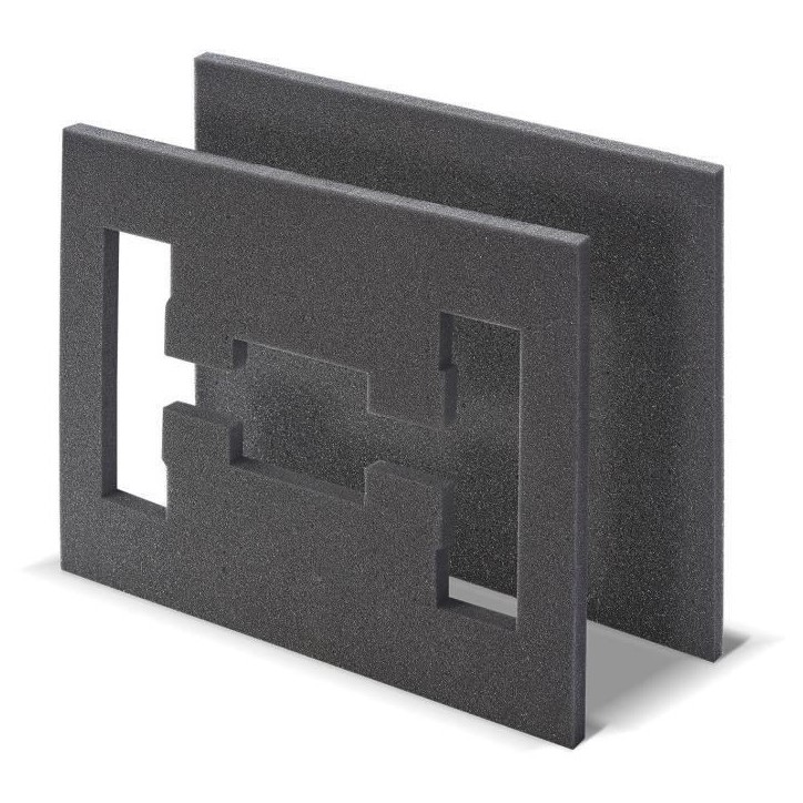 Insert en mousse - TOOD - 2 pieces - Pour coffret professionnel - Emboîtable - 40x30x4 cm