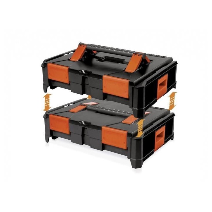 Coffret professionnel - TOOD - Emboîtable - ABS - 46x34x14 cm Coffret professionnel - TOOD - Emboîtable - ABS - 46x34x14 cm