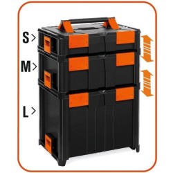Coffret professionnel - TOOD - Emboîtable - ABS - 46x34x36 cm