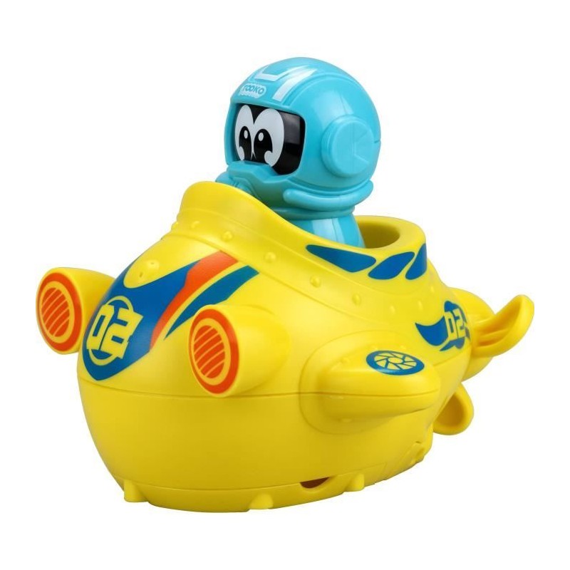 Sous-marin motorisé pour enfant - TOOKO - Jaune et bleu - Effets sono Sous-marin motorisé pour enfant - TOOKO - Jaune et bleu - Effets sono