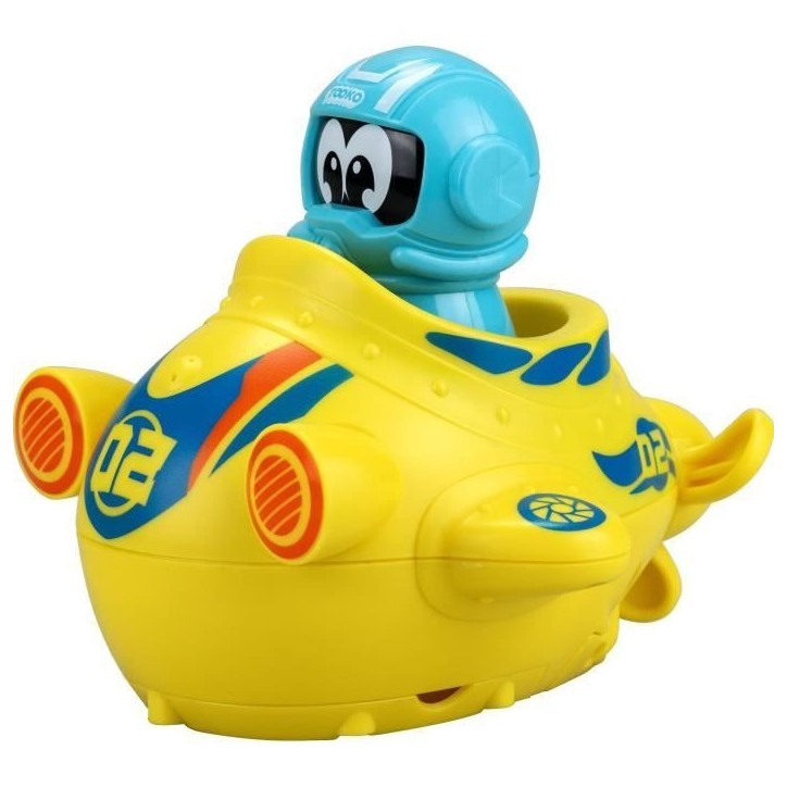 Sous-marin motorisé pour enfant - TOOKO - Jaune et bleu - Effets sonores - A partir de 2 ans Sous-marin motorisé pour enfant - TOOKO - Jaune et bleu - Effets sonores - A partir de 2 ans
