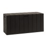 Coffre de jardin BRAVO - Résine - Toomax - Marron - Capacité 270L -