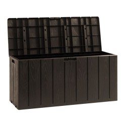 Coffre de jardin BRAVO - Résine - Toomax - Marron - Capacité 270L -