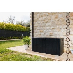 Coffre de jardin - En résine - MULTIBOX BRAVO - Gris anthracite - 270