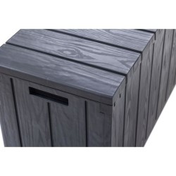 Coffre de jardin - En résine - MULTIBOX BRAVO - Gris anthracite - 270