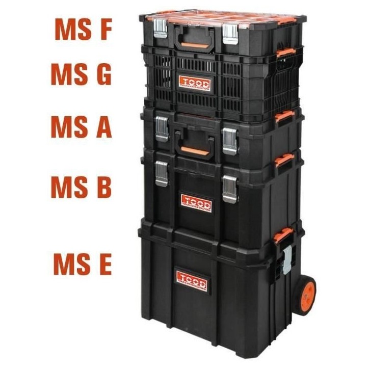 Mallette a outils - TOOD - Étanche - 6 godets - 53x37x18 cm Mallette a outils - TOOD - Étanche - 6 godets - 53x37x18 cm