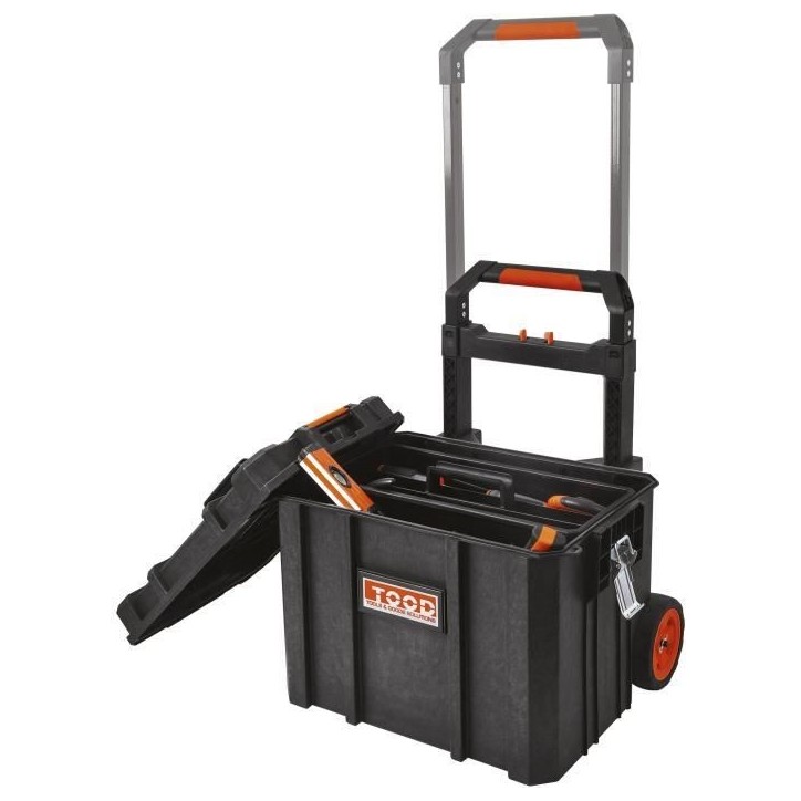Mallette/bac a outils - TOOD - Étanche - Roues et poignée - 56x37x41 cm Mallette/bac a outils - TOOD - Étanche - Roues et poignée - 56x37x41 cm