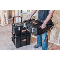 Mallette/bac a outils - TOOD - Étanche - Roues et poignée - 56x37x41
