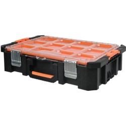 Mallette organiseur - TOOD - 12 godets amovibles - Couvercle transpare