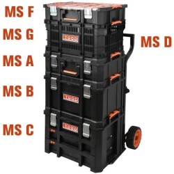 Panier modulaire - TOOD - Avec poignées - Transport facile - 53x34x25