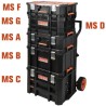 Panier modulaire - TOOD - Avec poignées - Transport facile - 53x34x25