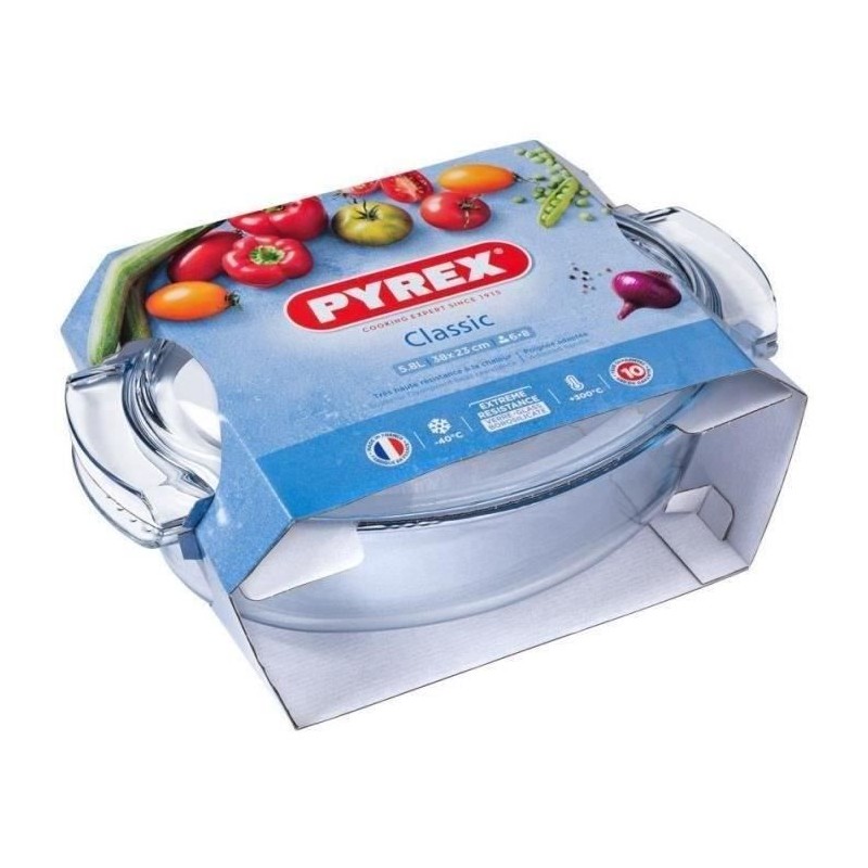 Cocotte - PYREX - 1450076 - Ovale - En verre borosilicate - 38 x 23 cm Cocotte - PYREX - 1450076 - Ovale - En verre borosilicate - 38 x 23 cm