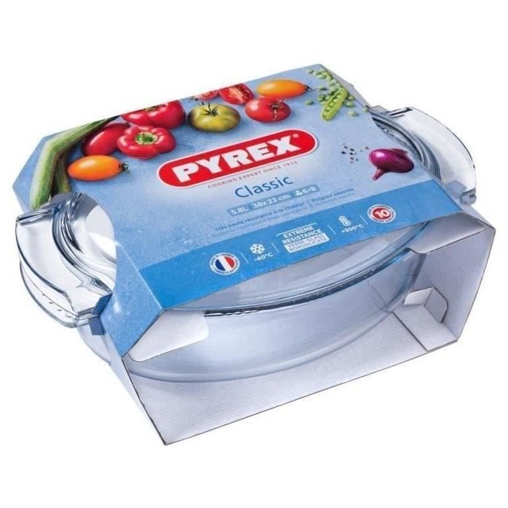 Cocotte - PYREX - 1450076 - Ovale - En verre borosilicate - 38 x 23 cm Cocotte - PYREX - 1450076 - Ovale - En verre borosilicate - 38 x 23 cm
