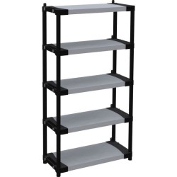 Étagere plastique - TOOD - 5 tablettes - Charge 80 kg - 80x40x171 cm