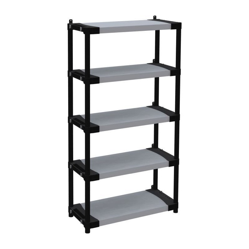 Étagere plastique - TOOD - 5 tablettes - Charge 80 kg - 80x40x171 cm Étagere plastique - TOOD - 5 tablettes - Charge 80 kg - 80x40x171 cm