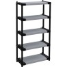 Étagere plastique - TOOD - 5 tablettes - Charge 80 kg - 80x40x171 cm