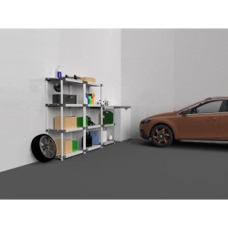 Étagere plastique - TOOD - 5 tablettes - Charge 80 kg - 80x40x171 cm