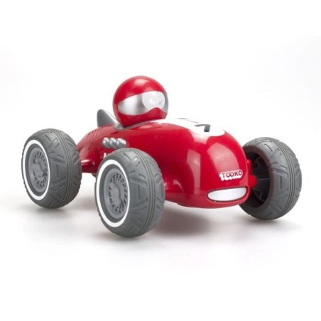 Voiture télécommandée TOOKO - Look Vintage - Des 3 ans - Coloris aléatoire : rouge ou jaune - 13 cm