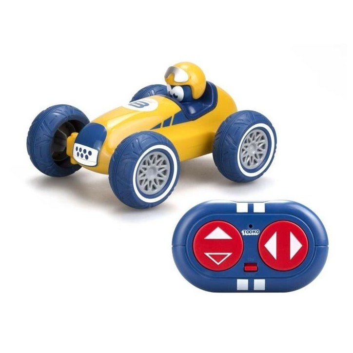 Voiture télécommandée TOOKO - Look Vintage - Des 3 ans - Coloris aléatoire : rouge ou jaune - 13 cm Voiture télécommandée TOOKO - Look Vintage - Des 3 ans - Coloris aléatoire : rouge ou jaune - 13 cm