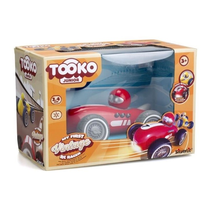 Voiture télécommandée TOOKO - Look Vintage - Des 3 ans - Coloris aléatoire : rouge ou jaune - 13 cm Voiture télécommandée TOOKO - Look Vintage - Des 3 ans - Coloris aléatoire : rouge ou jaune - 13 cm