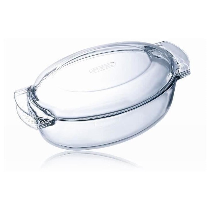 Cocotte - PYREX - 1450076 - Ovale - En verre borosilicate - 38 x 23 cm Cocotte - PYREX - 1450076 - Ovale - En verre borosilicate - 38 x 23 cm