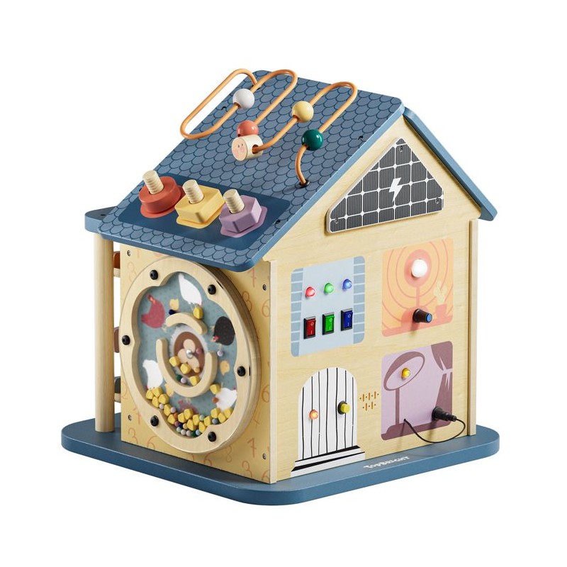 Maison d'activités 12 en 1 - TOP BRIGHT - Motricité Fine - Bois Dura Maison d'activités 12 en 1 - TOP BRIGHT - Motricité Fine - Bois Dura
