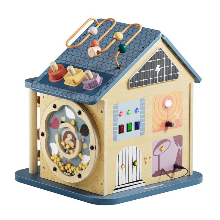 Maison d'activités 12 en 1 - TOP BRIGHT - Motricité Fine - Bois Durable - 18 mois et plus Maison d'activités 12 en 1 - TOP BRIGHT - Motricité Fine - Bois Durable - 18 mois et plus