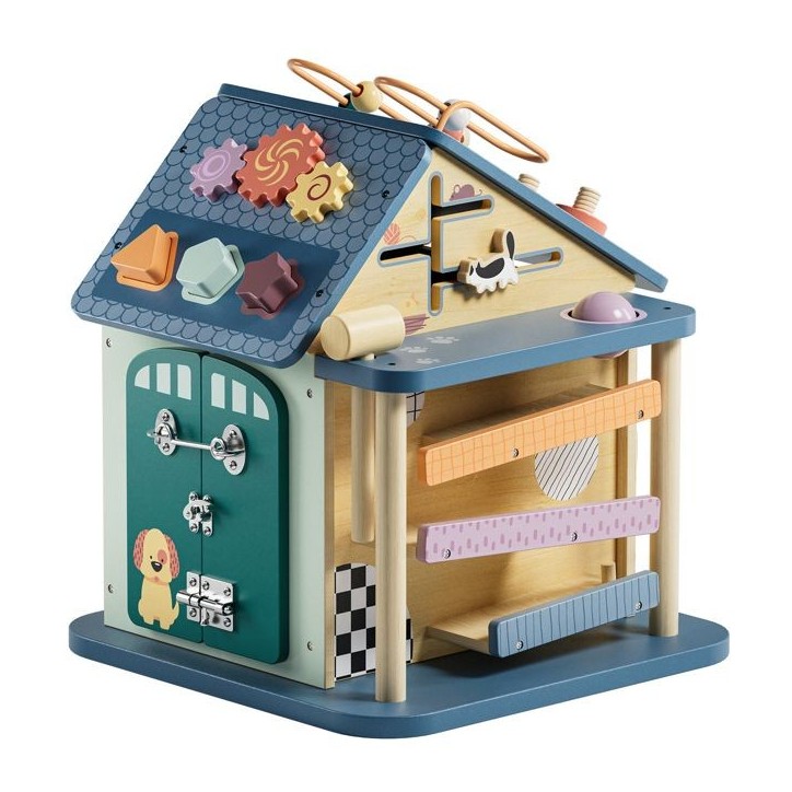 Maison d'activités 12 en 1 - TOP BRIGHT - Motricité Fine - Bois Durable - 18 mois et plus Maison d'activités 12 en 1 - TOP BRIGHT - Motricité Fine - Bois Durable - 18 mois et plus