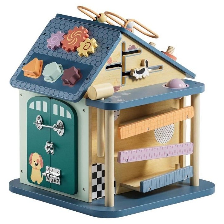 Maison d'activités 12 en 1 - TOP BRIGHT - Motricité Fine - Bois Durable - 18 mois et plus Maison d'activités 12 en 1 - TOP BRIGHT - Motricité Fine - Bois Durable - 18 mois et plus