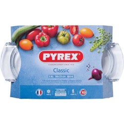 Cocotte - PYREX - 1450076 - Ovale - En verre borosilicate - 38 x 23 cm