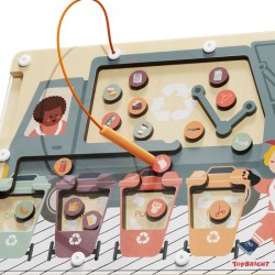 Trieur de déchets Montessori - TOP BRIGHT - Labyrinthe Magnétique -